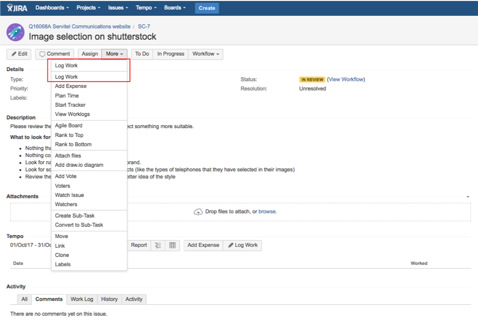 Jira Training Screenshot