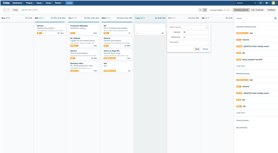 Jira training Screenshot