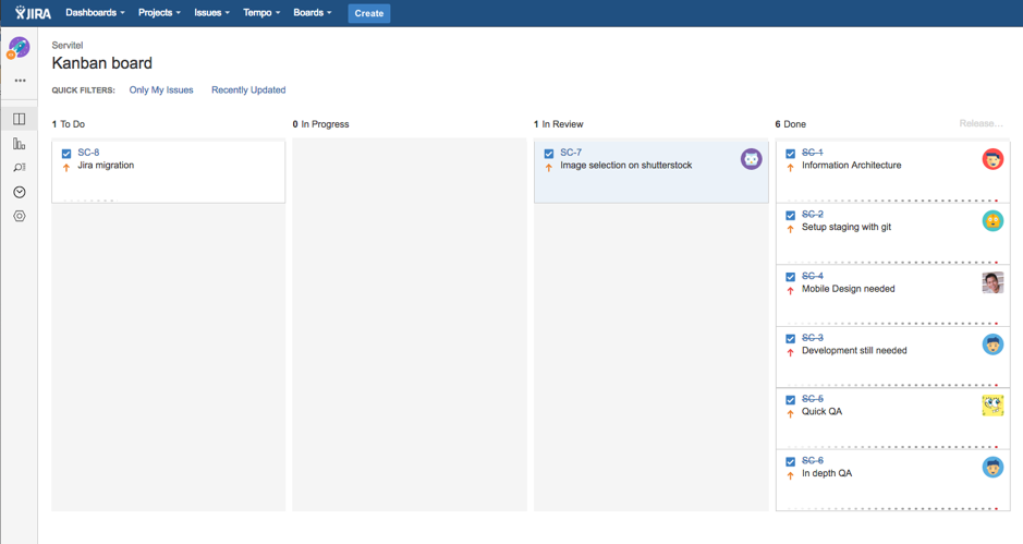 JIRA Training Screenshot