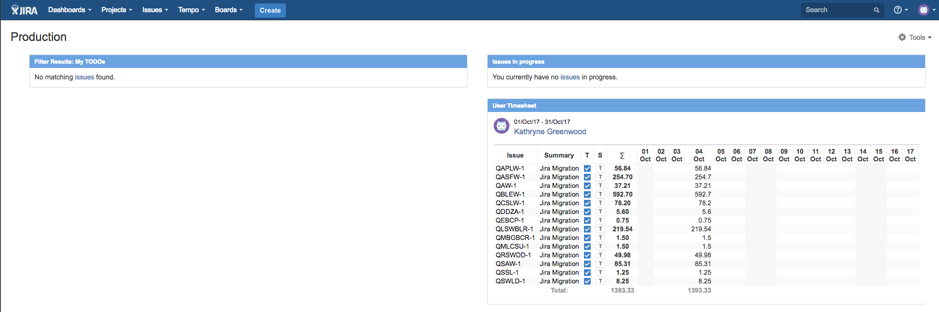 JIRA Training Screenshot