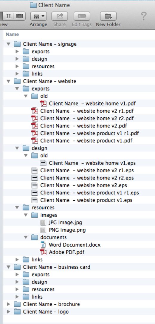 Project File management
